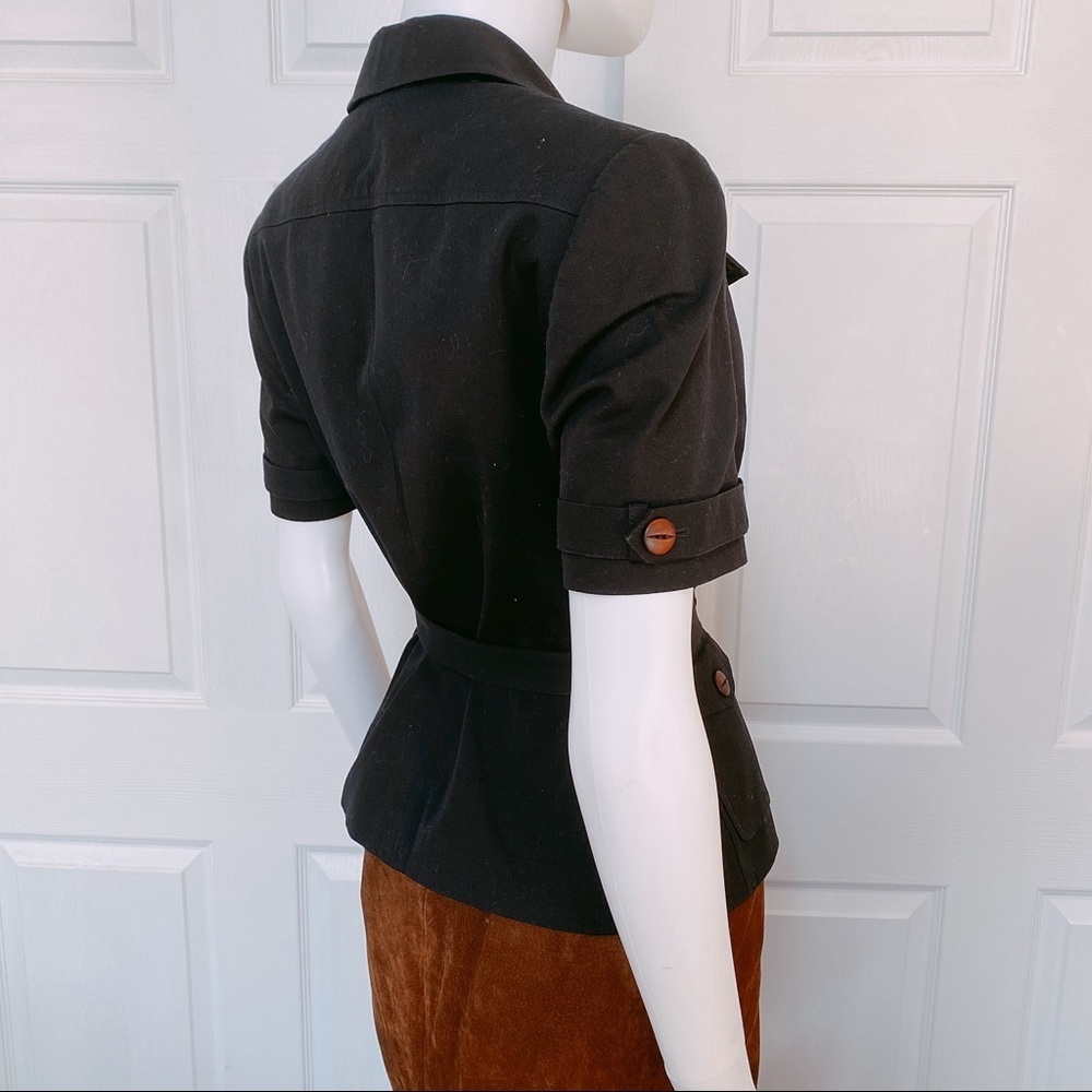TAHARI  Safari Style Short Sleeves Blazer - Picture 5 of 7